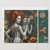 Ephemera Sheet - Dark Gothic Woman 招待状 (正面)