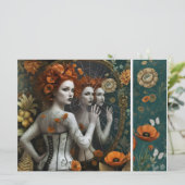 Ephemera Sheet - Dark Gothic Woman 招待状 (スタンド正面)