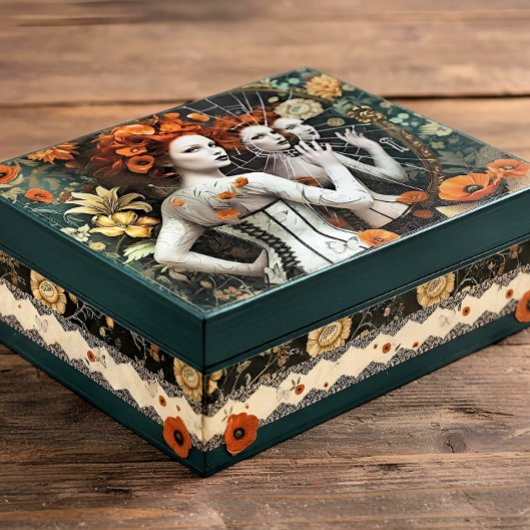 Ephemera Sheet - Dark Gothic Woman 招待状