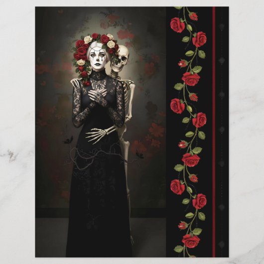 Ephemera Sheet Gothic Rose Queen (裏面)