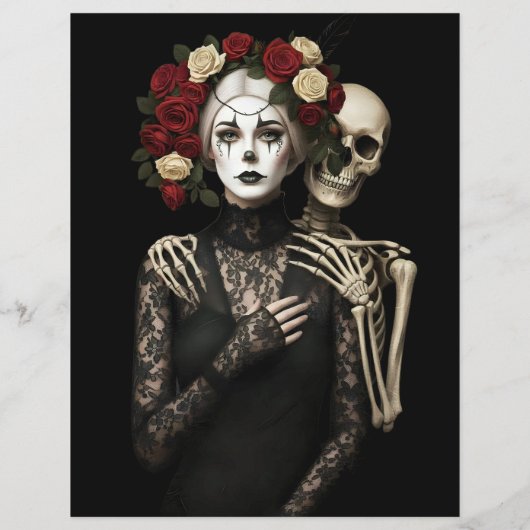 Ephemera Sheet Gothic Rose Queen (裏面)