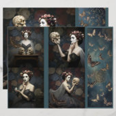 Ephemera Sheet Gothic Rose Queen  (正面/裏面)