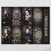 Ephemera Sheet Gothic Rose Queen  (裏面)