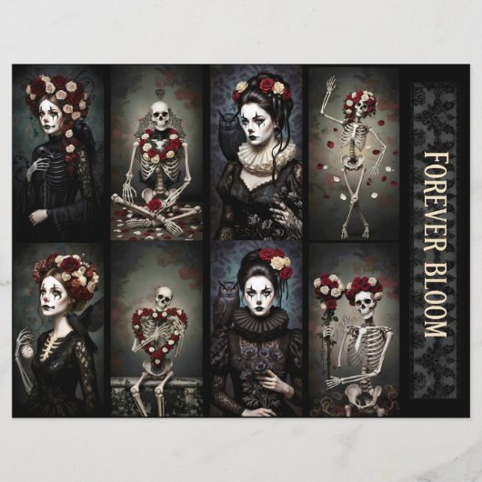 Ephemera Sheet Gothic Rose Queen  (裏面)