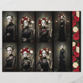 Ephemera Sheet Gothic Rose Queen  (正面)