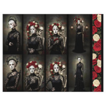 Ephemera Sheet Gothic Rose Queen 