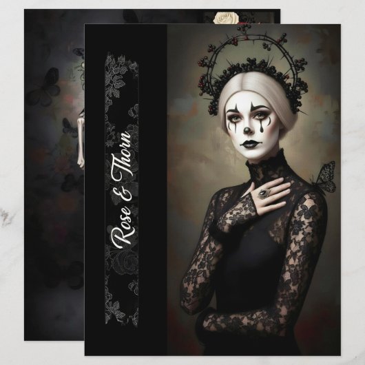 Ephemera Sheet Gothic Rose Queen (正面/裏面)