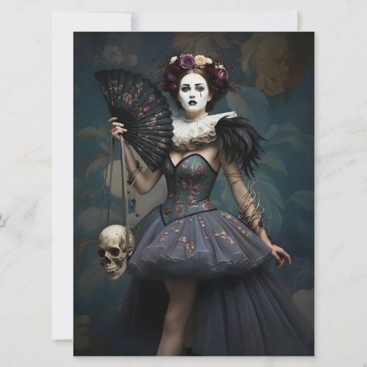 Ephemera Sheet - Vintage Gothic Style 招待状 (裏面)