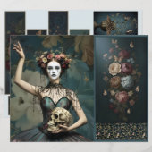 Ephemera Sheet Vitnage Gothic Style (正面/裏面)