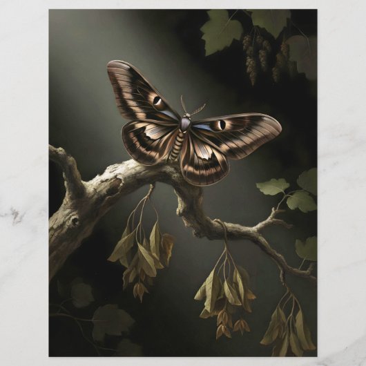 Ephemera Sheet - Woodland Moth (裏面)