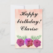 Ephemera vibrant color pink art (正面)