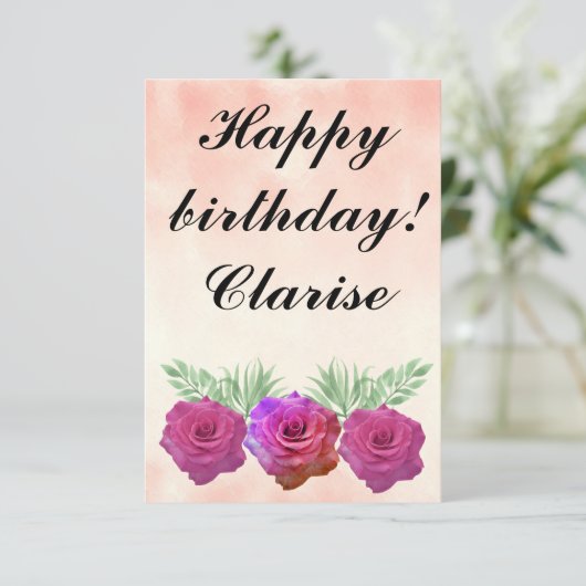 Ephemera vibrant color pink art (スタンド正面)