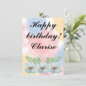 Ephemera vibrant color pink art カード (スタンド正面)