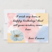 Ephemera vibrant color pink art カード (裏面)