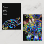 EPHEMERALサファイア美しい,サロン,スパ，メイクアップアーティスト 名刺 (正面/裏面)