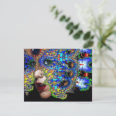 EPHEMERALハロウィーンマスカレードボール、ブルーマスク 案内状 (スタンド正面)