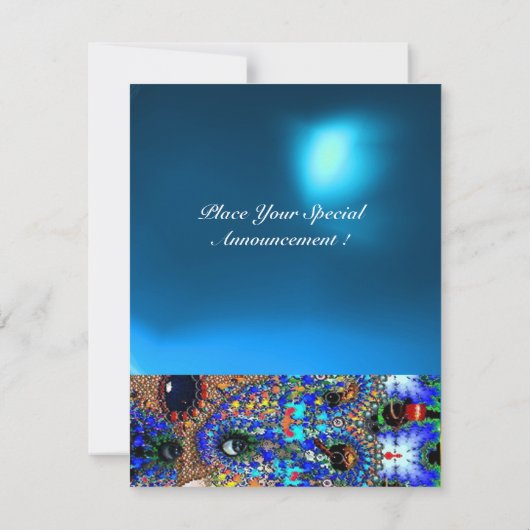 EPHEMERAL仮装の衣装ボール、青いサファイア 案内状 (裏面)