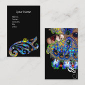 EPHEMERAL美しいサロンスパ、メイクアップアーティストTopaz Gem 名刺 (正面/裏面)