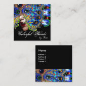 EPHEMERAL美しい,ファッション，化粧品，メイクアップアーティスト スクエア名刺 (正面/裏面)