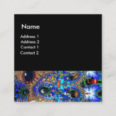 EPHEMERAL美しい,ファッション，化粧品，メイクアップアーティスト スクエア名刺 (裏面)