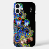 EPHEMERAL/フラクタルマスクカラフルルビーを持つ女性 Case-Mate iPhoneケース (裏面)