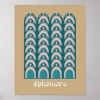 éphémère Art Deco style  ポスター