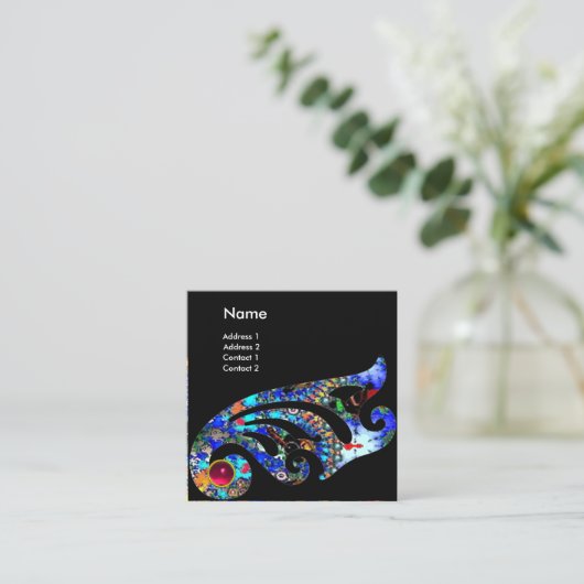 EPHERAL RUBY /美しいサロン,スパ，メイクアップアーティスト スクエア名刺 (スタンド正面)