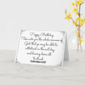 Ephesiansの詩の6月13日の聖書のバースデー・カード カード (黄色い花)