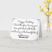 Ephesiansの詩の6月14日の聖書のバースデー・カード カード (黄色い花)