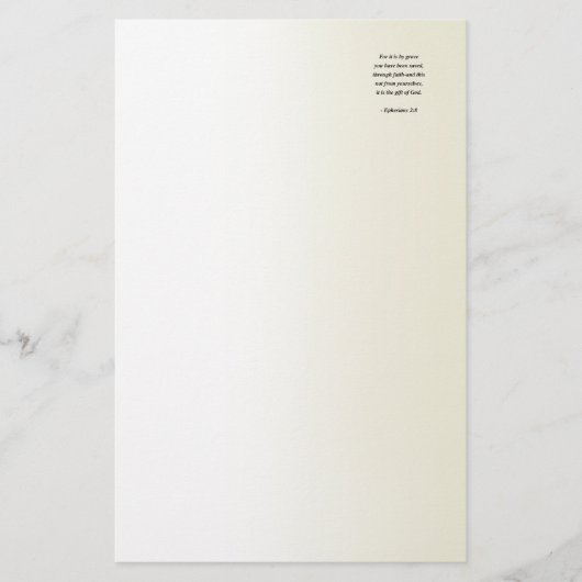 EPHESIANSの2:8 便箋 (正面)