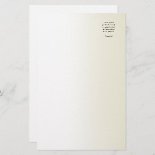 EPHESIANSの2:8 便箋 (正面/裏面)