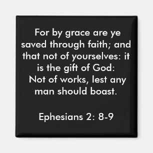 Ephesiansの2:8 - 9磁石 マグネット