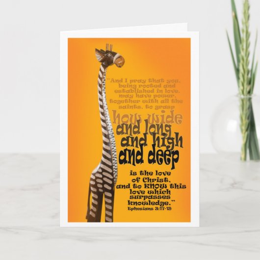 Ephesiansの3:17 - 19 カード (正面)