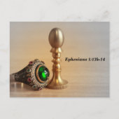 Ephesians 1:13b-14 Marked with a Seal Postcard ポストカード (裏面)