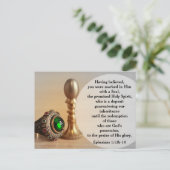 Ephesians 1:13b-14 Marked with a Seal Postcard ポストカード (スタンド正面)