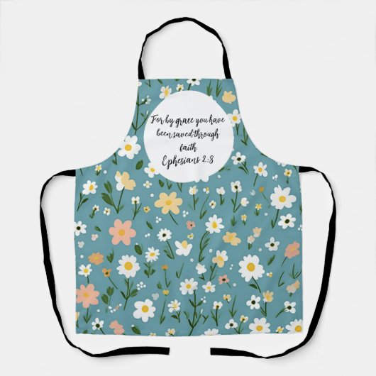 Ephesians 2:8 Christian Apron エプロン (正面)