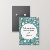 Ephesians 2:8 Christian Button 缶バッジ (正面/裏面)