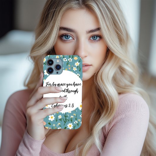 Ephesians 2:8 Christian iPhone 15 Pro Case iPhoneケース