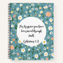 Ephesians 2:8 Christian Journal ノートブック