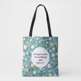 Ephesians 2:8 Christian Tote Bag トートバッグ