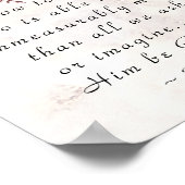 Ephesians 3:20 To Him who is able to do more ポスター (角)