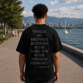 Ephesians 6:10 T-Shirt | Be Strong In The Lord Tシャツ