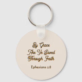 Ephesians By Grace are Ye Saved Scripture  キーホルダー