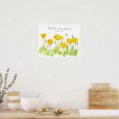 Ephesians Scripture California Poppy Flowers ポスター (キッチン)