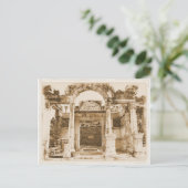 Ephesusのヴィンテージの写真のHadrianの寺院 ポストカード (スタンド正面)