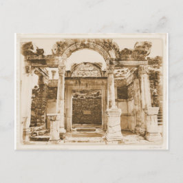 Ephesusのヴィンテージの写真のHadrianの寺院 ポストカード