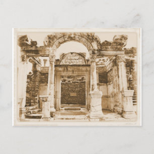 Ephesusのヴィンテージの写真のHadrianの寺院 ポストカード