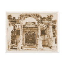 Ephesusのヴィンテージの写真のHadrianの寺院