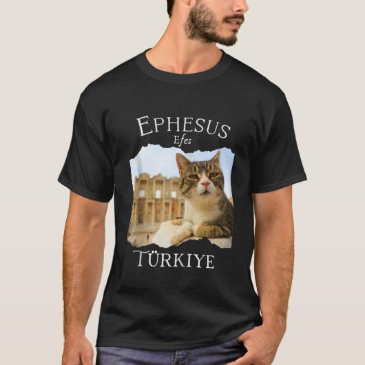 Ephesus Efes Turkey Cとエペソの古代都市 Tシャツ (正面)