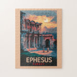 Ephesus Library of Celsus Travel Artヴィンテージ ジグソーパズル<br><div class="desc">ベクターアートスタイルのエフェソス。エペソは、トルコの中央エーゲ地方の古代の都市で、セルスクモダンクの近くの都市である。その発掘された遺跡は、ギリシャからローマ帝国まクラシカルで、何世紀にもわたる歴史を反映している。</div>